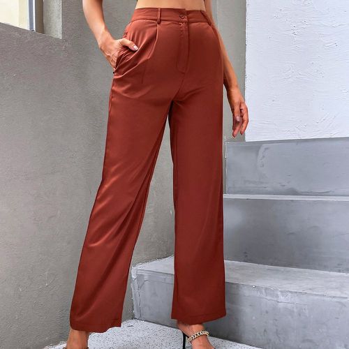 Pantalon tailleur taille haute à poche - SHEIN - Modalova