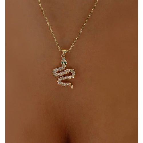 Collier à pendentif à strass serpent - SHEIN - Modalova