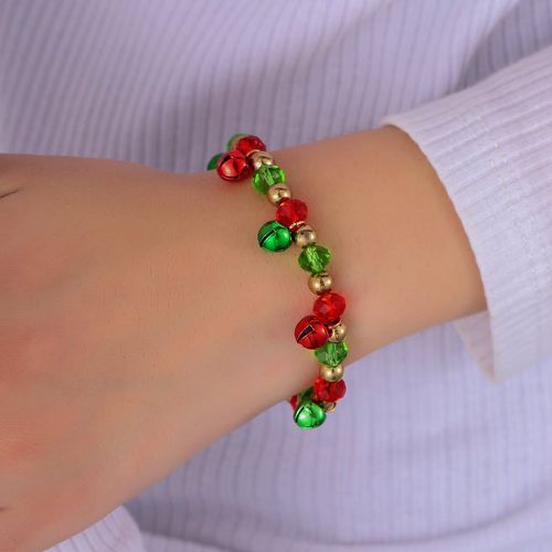 Bracelet perlé Noël à breloque clochette - SHEIN - Modalova
