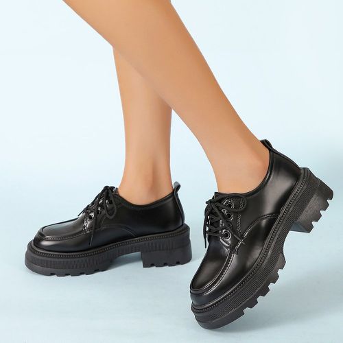 Chaussures oxford minimaliste à plate-forme à lacets - SHEIN - Modalova
