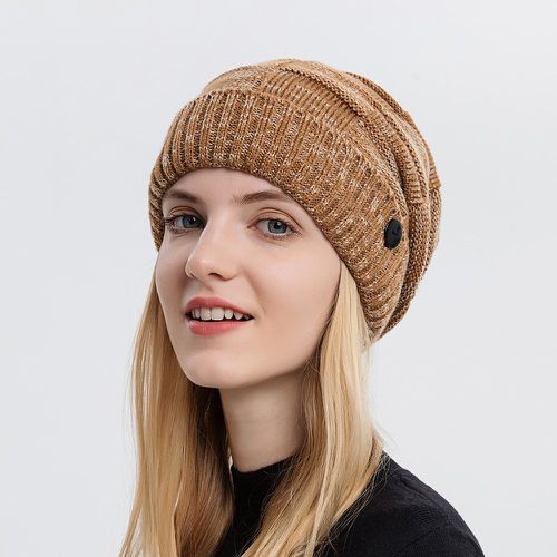 Bonnet en tricot simple - SHEIN - Modalova