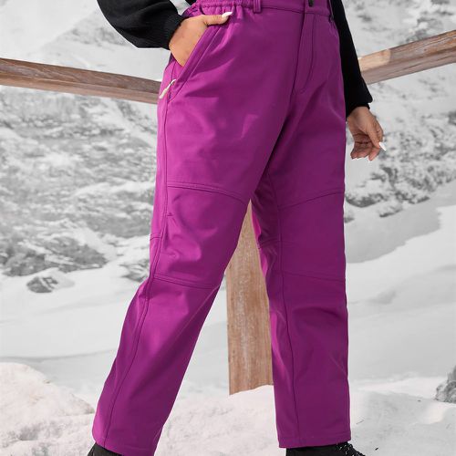 Pantalon de sport zippé chauffant - SHEIN - Modalova