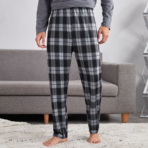 Pantalon de pyjama à carreaux - SHEIN - Modalova