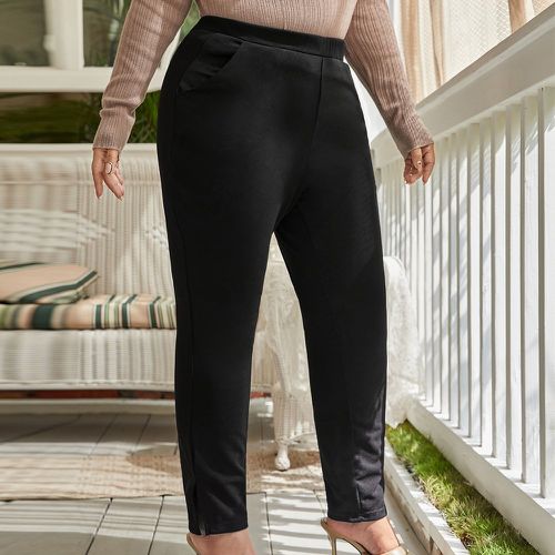 Pantalon taille haute unicolore - SHEIN - Modalova