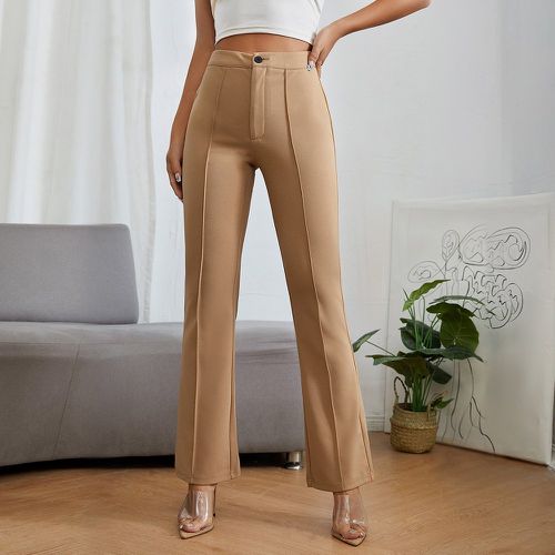 Pantalon taille haute avec bouton - SHEIN - Modalova