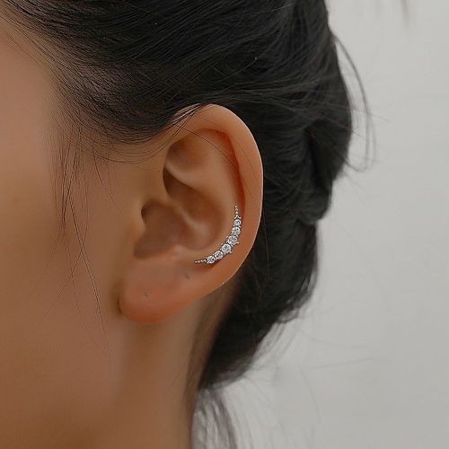 Clous d'oreilles à zircone cubique - SHEIN - Modalova