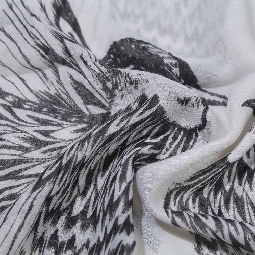 Écharpe à imprimé oiseaux - SHEIN - Modalova