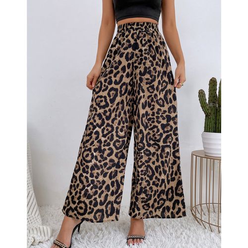 Pantalon ample léopard - SHEIN - Modalova