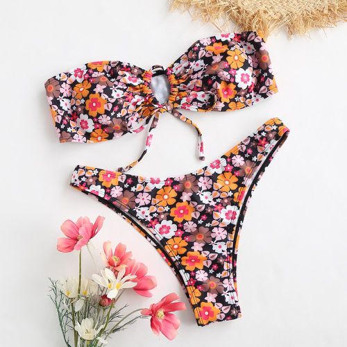 Bikini à imprimé fleuri - SHEIN - Modalova