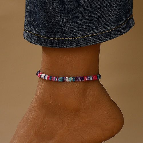 Bracelet de cheville à blocs de couleurs - SHEIN - Modalova