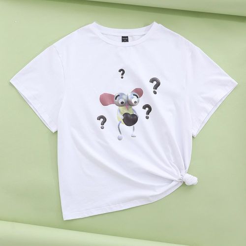 T-shirt à motif dessin animé - SHEIN - Modalova