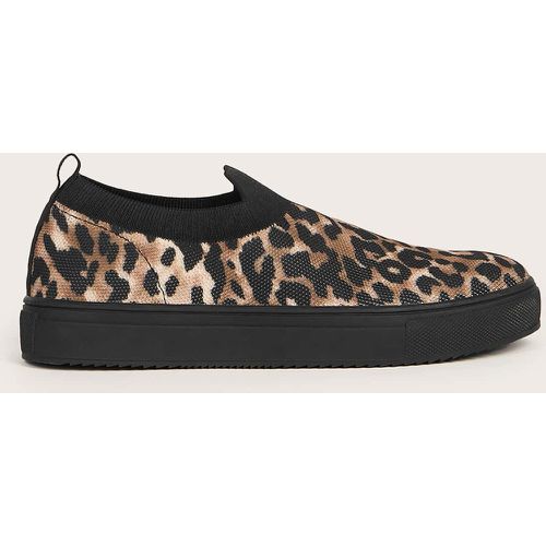 Chaussures de course à motif léopard avec tulle - SHEIN - Modalova