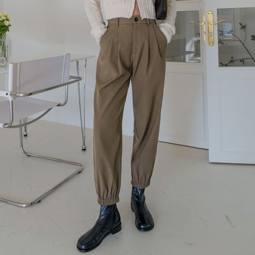 Pantalon à poche à plis - SHEIN - Modalova