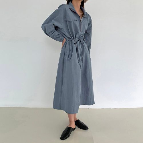 Robe zippée à cordon à poche - SHEIN - Modalova