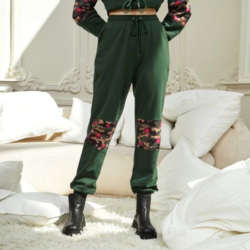 Pantalon de survêtement à imprimé camouflage à cordon - SHEIN - Modalova