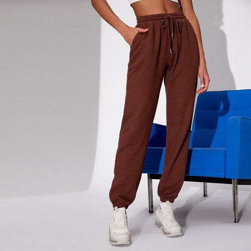 Pantalon de survêtement à taille élastique à cordon - SHEIN - Modalova