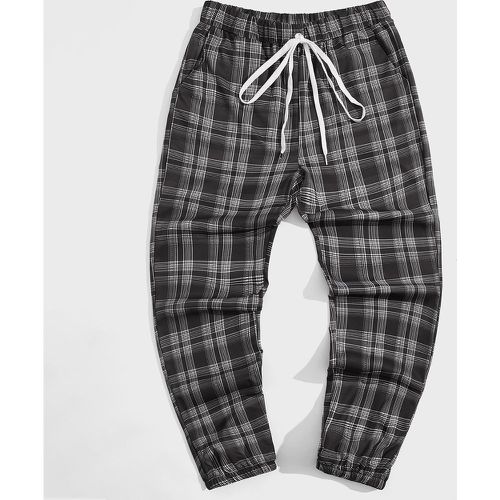 Pantalon de pyjama à carreaux à nœud - SHEIN - Modalova