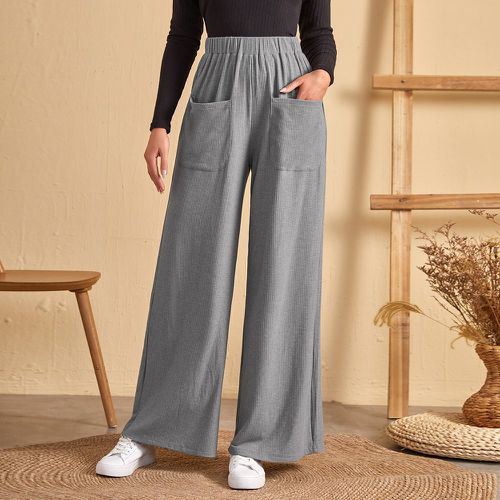 Pantalon ample à poche taille haute - SHEIN - Modalova