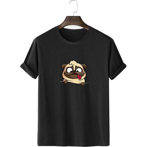 T-shirt à imprimé chien de dessin animé - SHEIN - Modalova