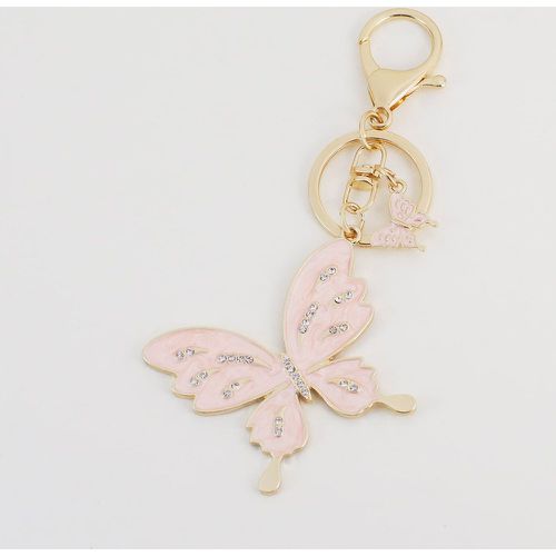 Porte-clés avec strass à breloque papillon - SHEIN - Modalova