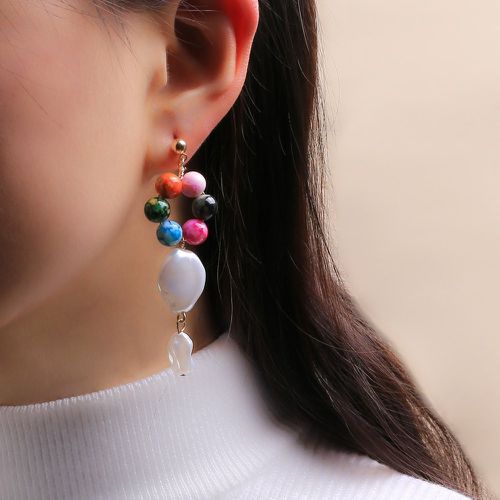 Boucles d'oreilles dépareillées fausse perle - SHEIN - Modalova