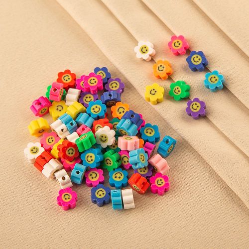 Pièces Accessoire de bijoux DIY de couleur aléatoire à fleur à perle - SHEIN - Modalova