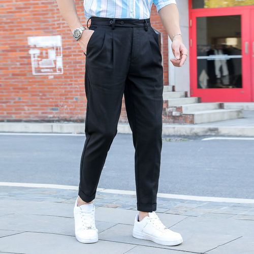 Pantalon trapèze à plis à poche - SHEIN - Modalova