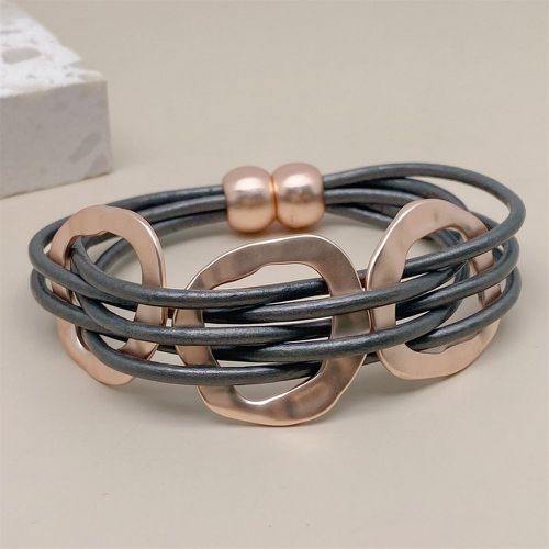 Bracelet perle & à détail géométrique - SHEIN - Modalova