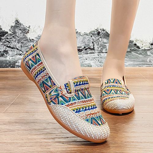 Chaussures plates géométrique à détail tressé - SHEIN - Modalova