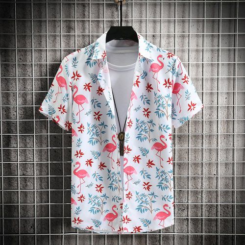 Chemise flamant et tropical à imprimé (sans t-shirt) - SHEIN - Modalova