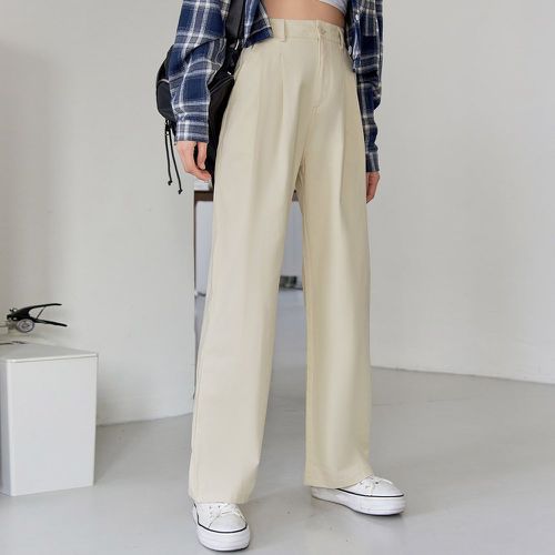 Pantalon ample taille haute à poches - SHEIN - Modalova