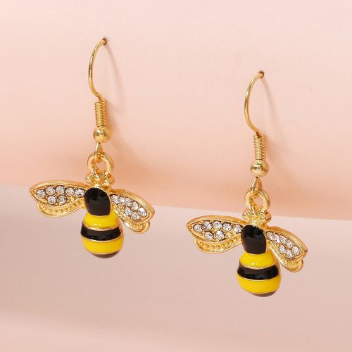 Pendants d'oreilles avec strass abeille design - SHEIN - Modalova