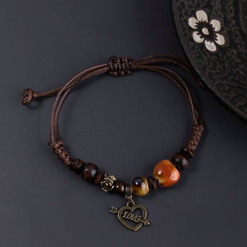 Bracelet cœur & aléatoire à perles - SHEIN - Modalova