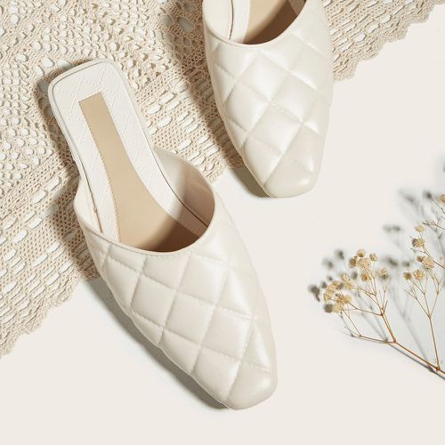 Chaussures plates minimaliste matelassé design Mules - SHEIN - Modalova