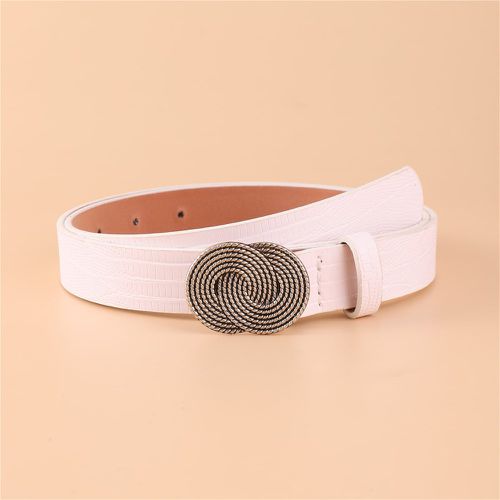 Ceinture à boucle minimaliste avec perforatrice - SHEIN - Modalova