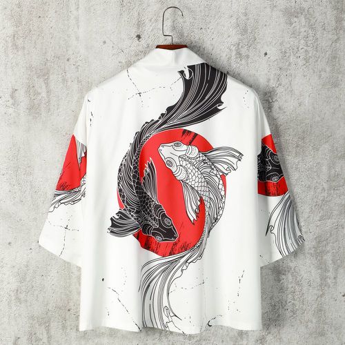 Chemise à imprimé poisson ouvert (sans t-shirt) - SHEIN - Modalova