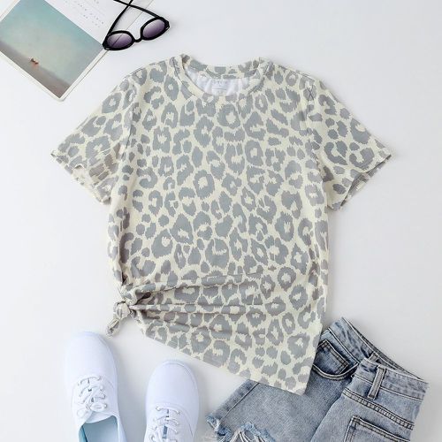 T-shirt à léopard - SHEIN - Modalova