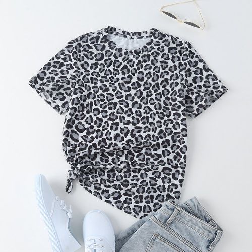 T-shirt à léopard - SHEIN - Modalova