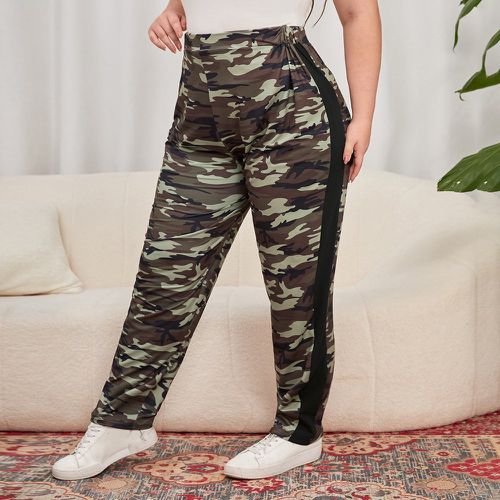 Pantalon à imprimé camouflage - SHEIN - Modalova