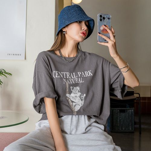 T-shirt koala & à lettres - SHEIN - Modalova
