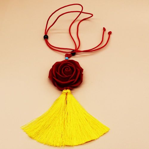 Collier avec pendentif fleur à franges - SHEIN - Modalova