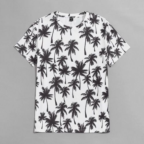 Homme T-shirt à imprimé tropical - SHEIN - Modalova