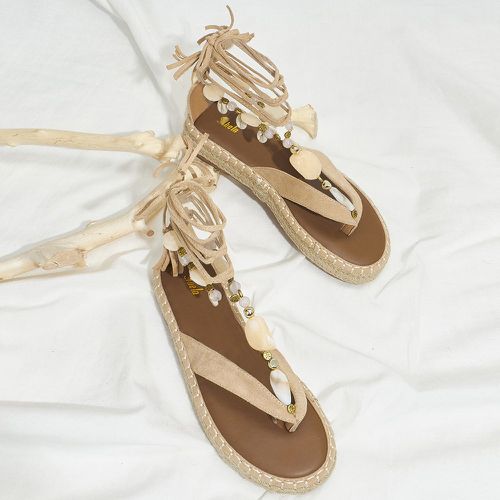 Sandales entre-doigt à couture plate-forme - SHEIN - Modalova
