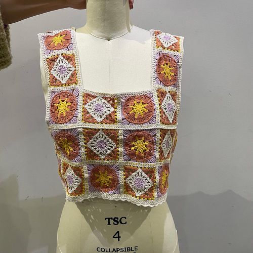 Cache-maillot fleuri en tricot - SHEIN - Modalova