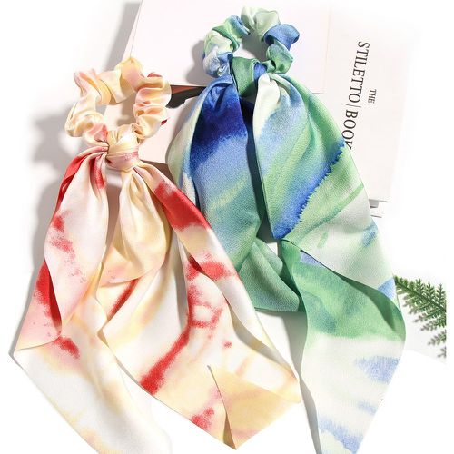 Pièces Élastique avec foulard pour cheveux tie dye - SHEIN - Modalova