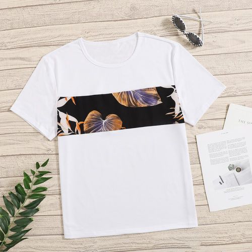 Pièce T-shirt à imprimé tropical - SHEIN - Modalova