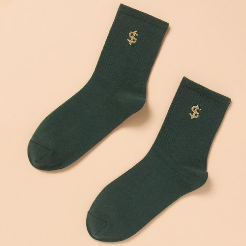 Homme Chaussettes à motif dollar - SHEIN - Modalova