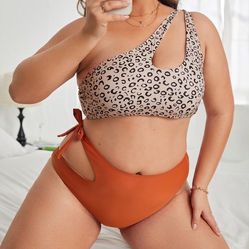 Bikini léopard découpe taille haute - SHEIN - Modalova