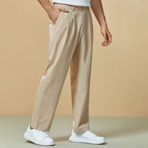 Homme Pantalon tailleur à plis - SHEIN - Modalova