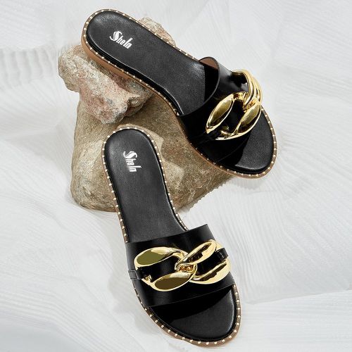 Sandales plates à chaîne - SHEIN - Modalova